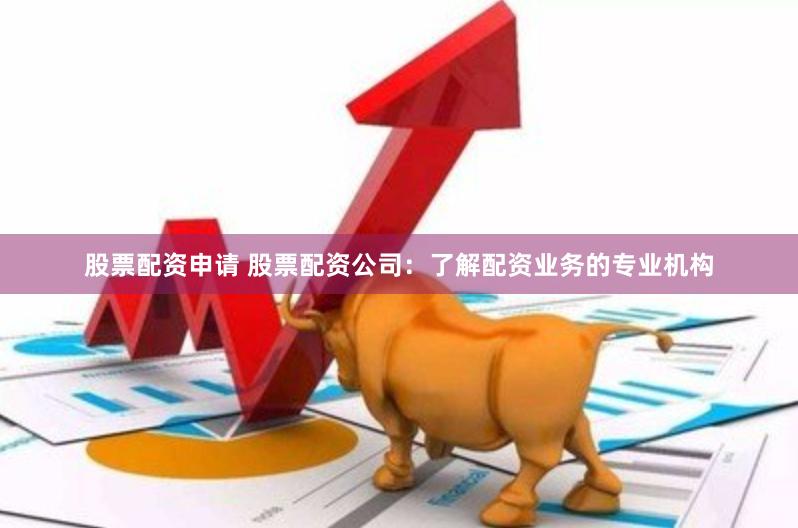 股票配资申请 股票配资公司：了解配资业务的专业机构