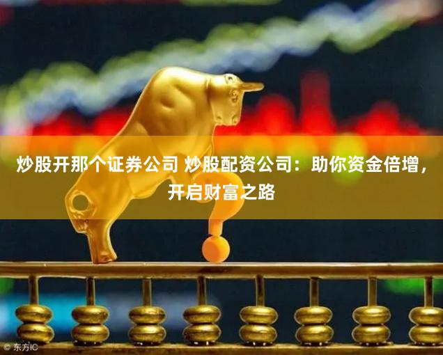 炒股开那个证券公司 炒股配资公司：助你资金倍增，开启财富之路